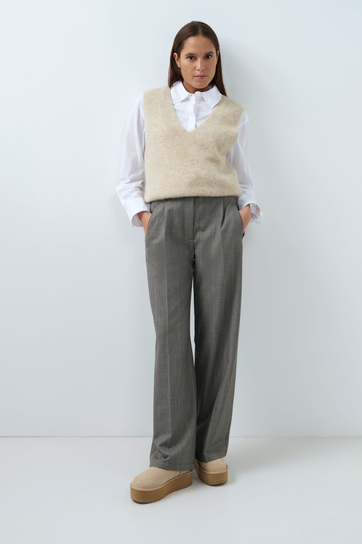 Soft Knit Spencer with Deep V-neck