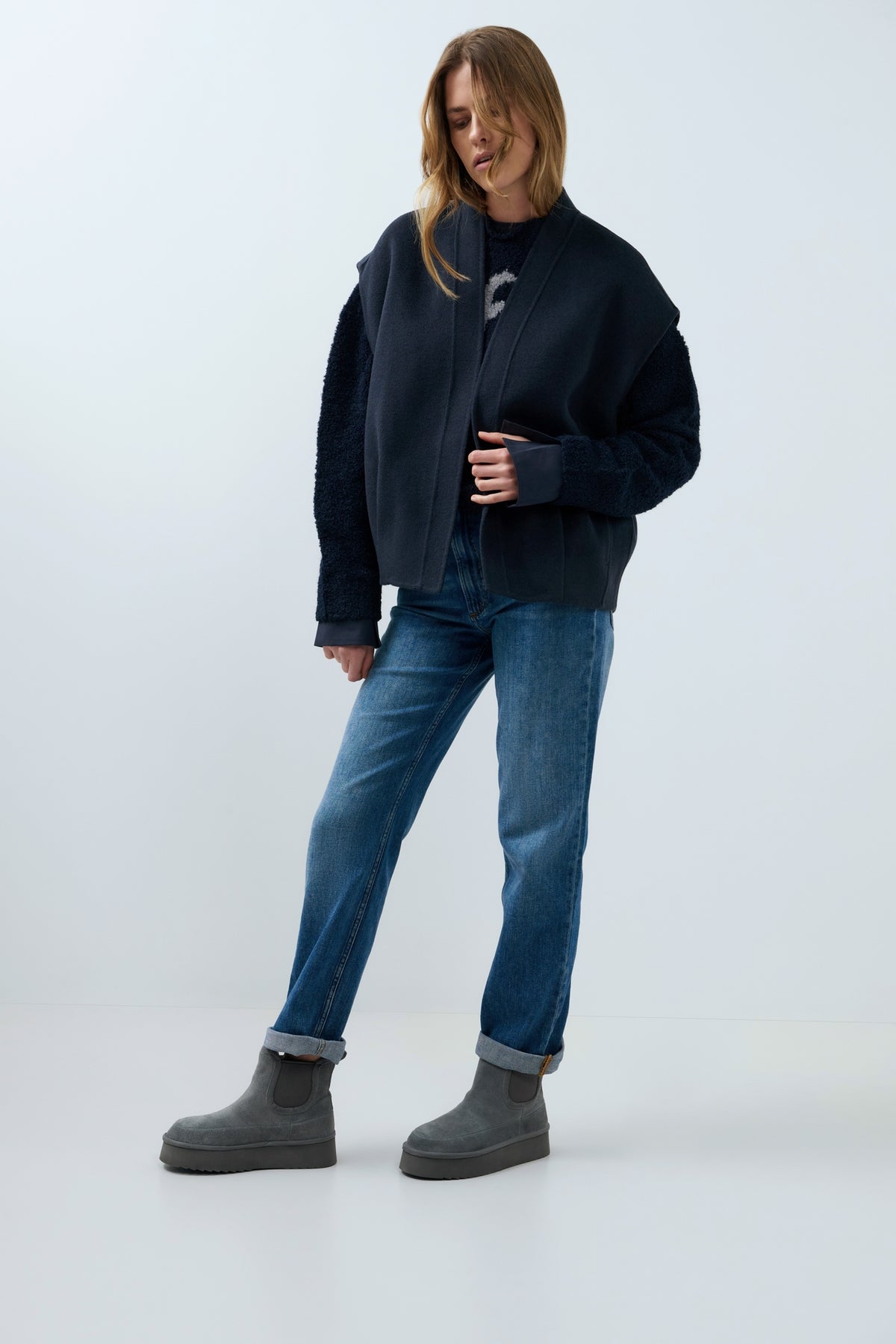 Oversized Wool Blend Bodywarmer
