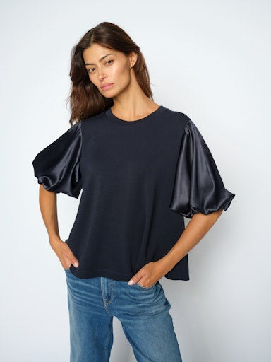 Mos Mosh Duba O-SS Satin Sweatshirt
