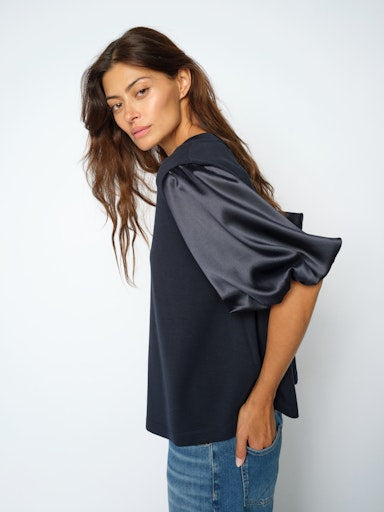 Mos Mosh Duba O-SS Satin Sweatshirt