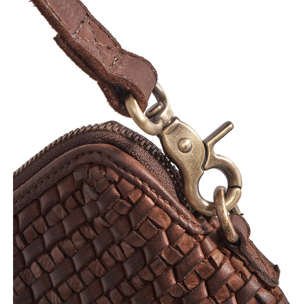 Mobile Bag Decorated with Weaving