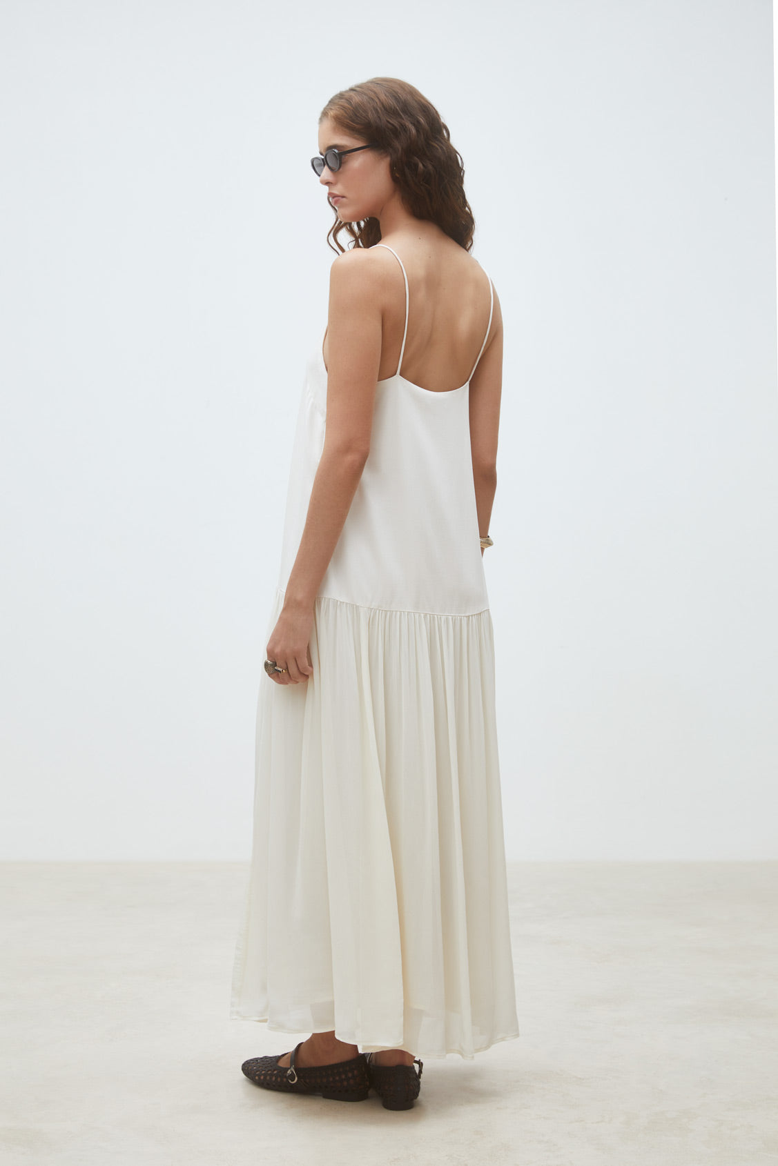 Cream Flow Cami Maxi Dress