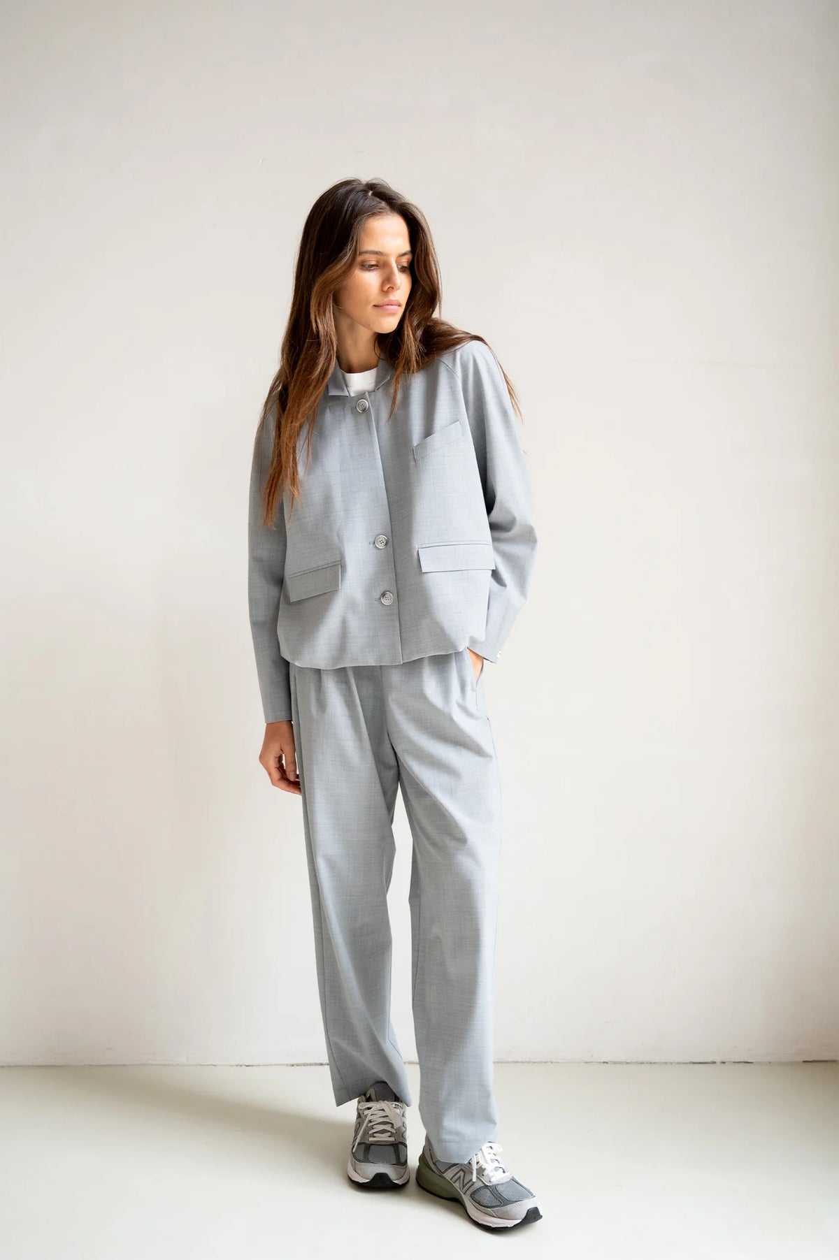Blazer  Grey  Melange