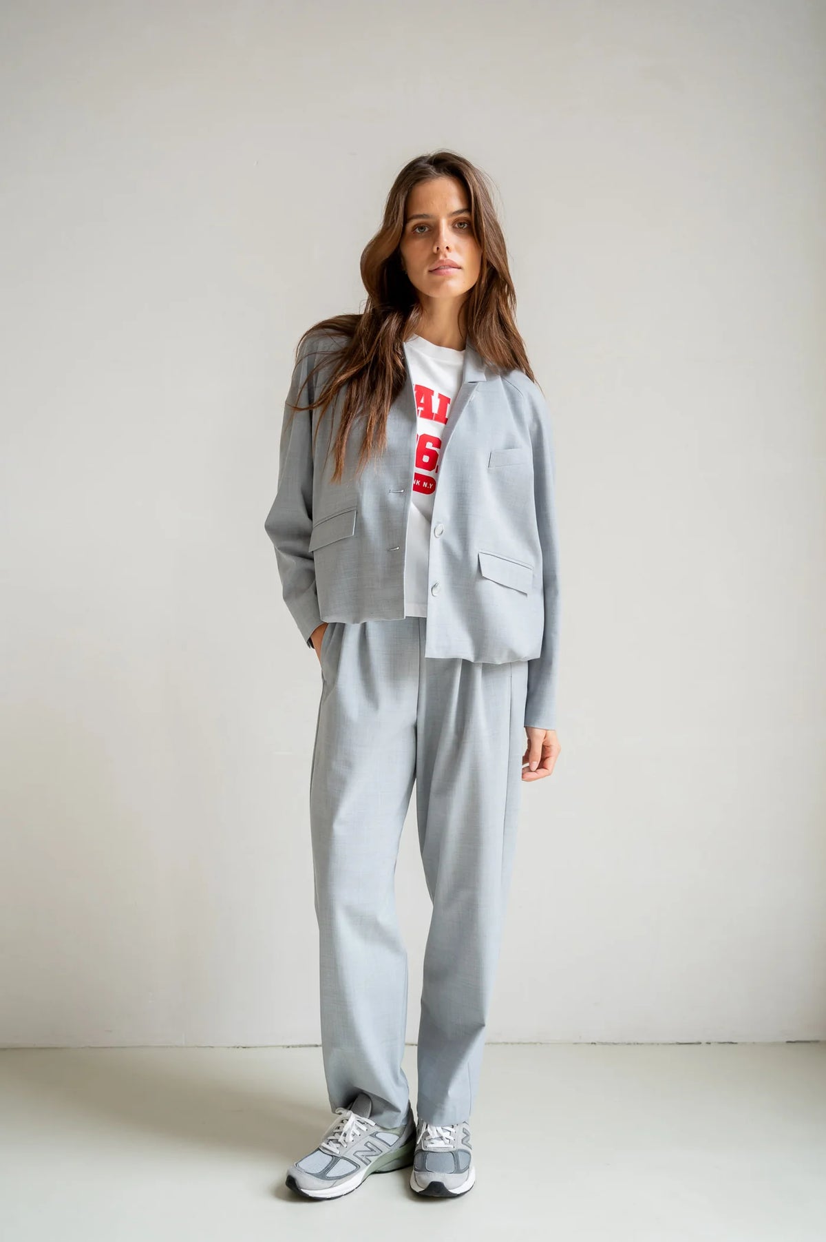 Blazer  Grey  Melange