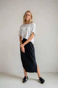 Modern Minimal Midi Skirt