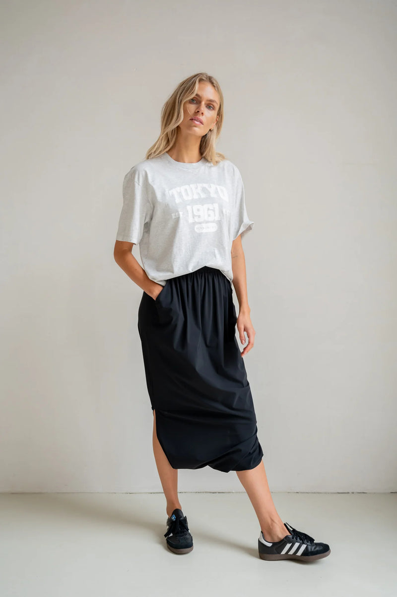 Modern Minimal Midi Skirt