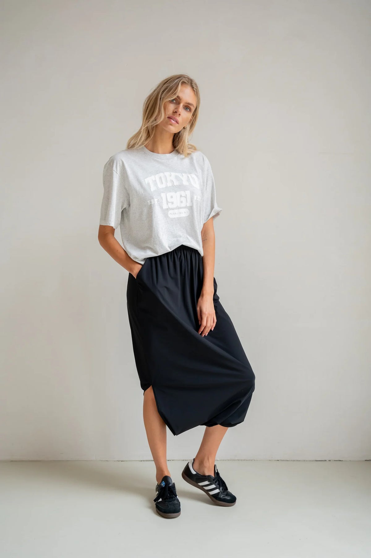 Modern Minimal Midi Skirt
