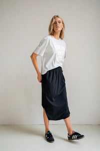 Modern Minimal Midi Skirt