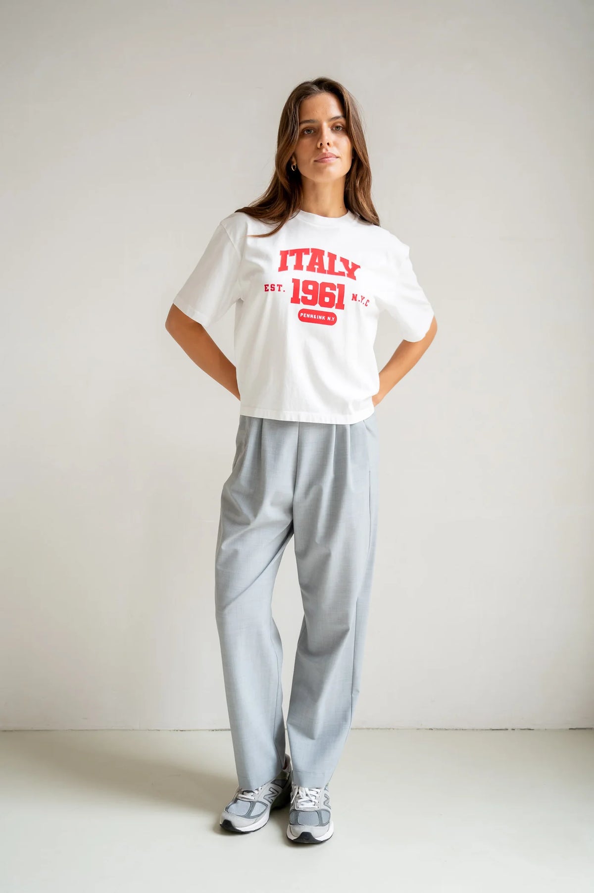 Trousers in Gery Melange