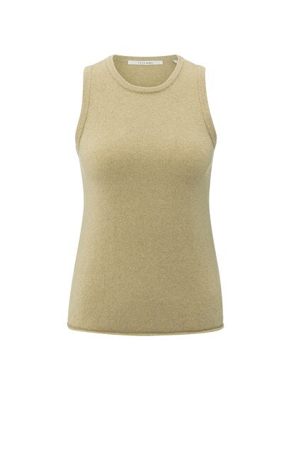 Knitted Sweater with Deep V-neck and Layered Top