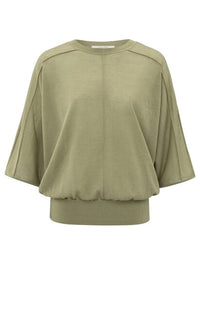 Transparent Sweater with Batwing Sleeves