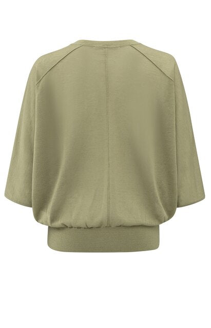 Transparent Sweater with Batwing Sleeves
