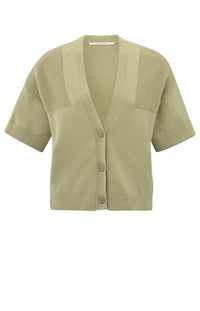 Cardigan with Ribbed Details