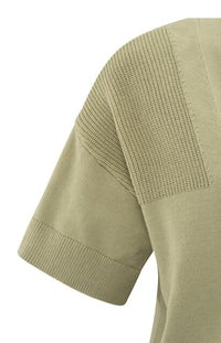 Cardigan with Ribbed Details