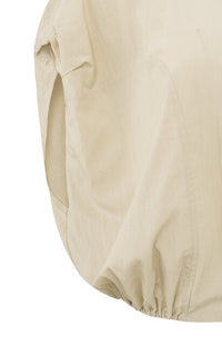 Sleeveless Blouse with Elastic Waist