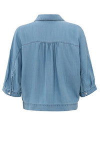 Lightweight chambray blouse