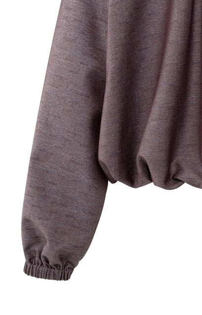 Balloon-shaped Blouse Jacket with Stand-up Collar