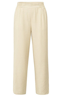 Textured Wide Leg Trousers