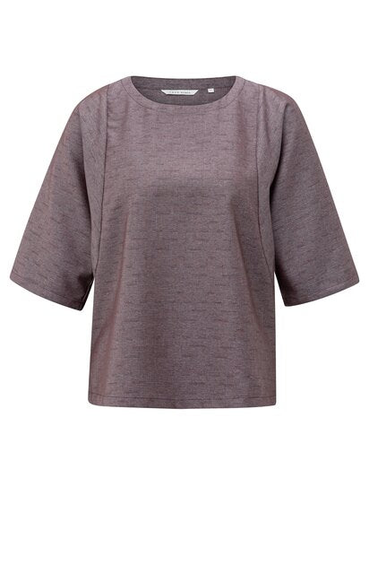 Woven T-shirt with Seam Details