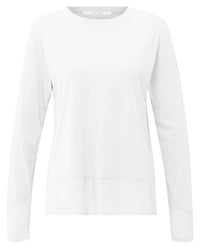Long Sleeve Top with Woven Hem and Cuff Detail