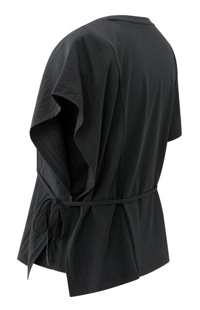 Short Sleeve top with Tie Detail