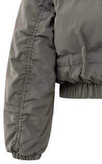 Cropped Jacket with Zip-off Sleeves