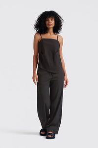 Straight-leg Trousers with Folded Detail at Sideseam
