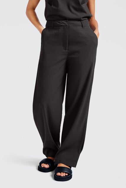 Straight-leg Trousers with Folded Detail at Sideseam