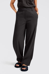 Straight-leg Trousers with Folded Detail at Sideseam