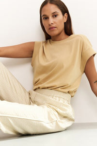 Textured Wide Leg Trousers
