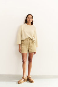 Sweater with Mixed Textures