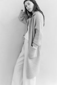 Long Sleeve Top with Woven Hem and Cuff Detail