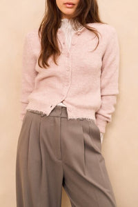 High Neck Top with Drawstring Hem