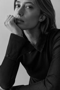 Mesh top with removable cuffs and collar