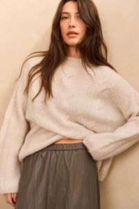 Faux Leather A-line Midi Skirt