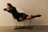 Dress with Fabric Mix and Belt Detail