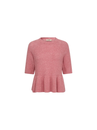 MMThora SS O-Neck Frill Knit