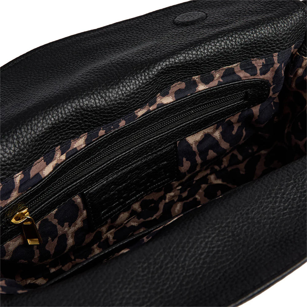 Shoulderbag with Leopard Lining