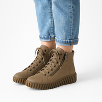 Nubuk High-Top Trainers