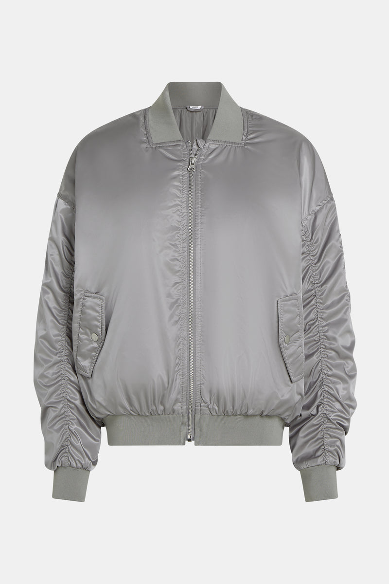 Metallic Bomber Jacket