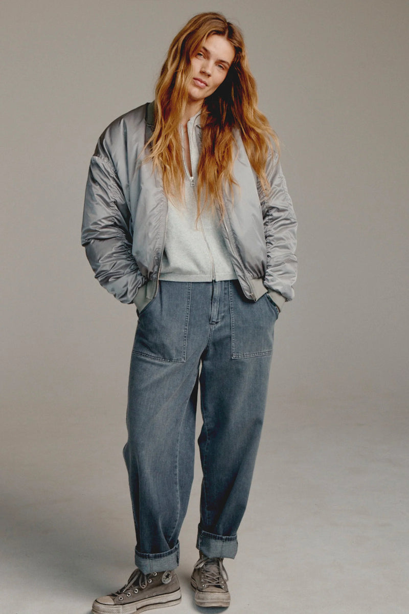 Straight-Leg Utility Denim