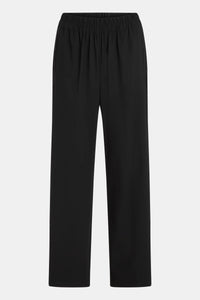 Elastic Waist Straight Leg Trousers in Travel Fabric