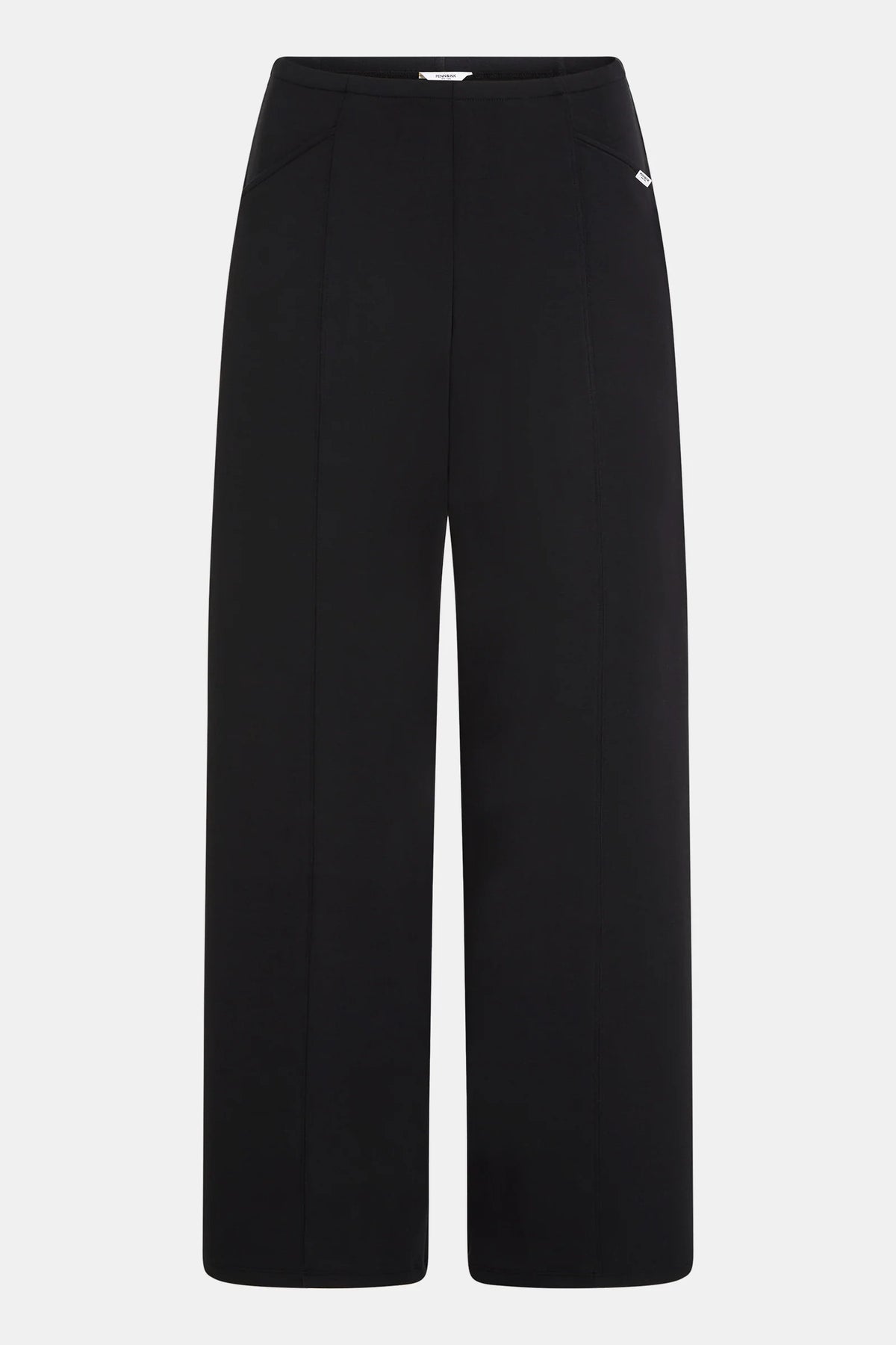 Wide-Leg Stretch Trousers