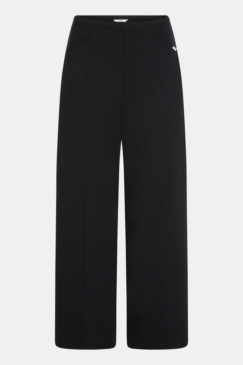 Wide-Leg Stretch Trousers