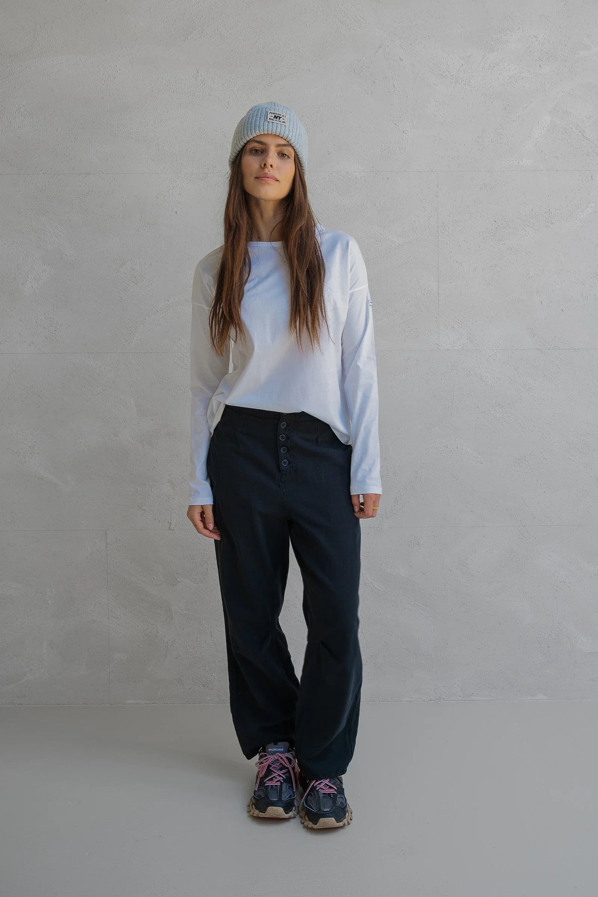 Long-Sleeve Cotton Jersey Top