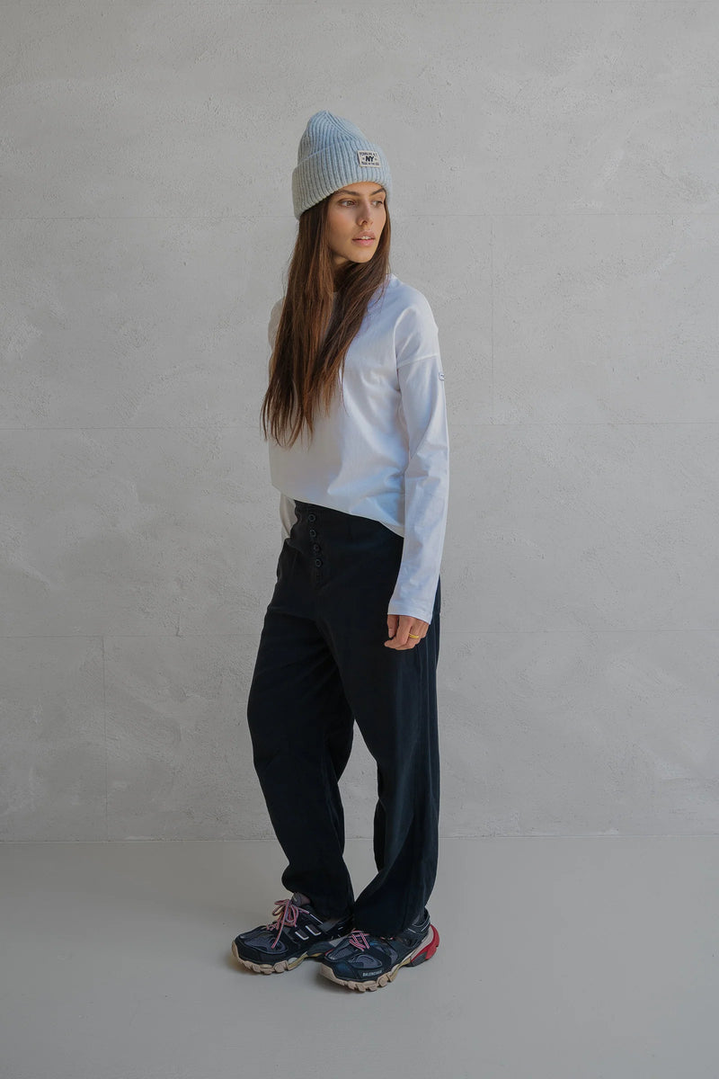 Long-Sleeve Cotton Jersey Top