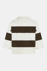 Penn & Ink NY Wide Stripe Knit Polo