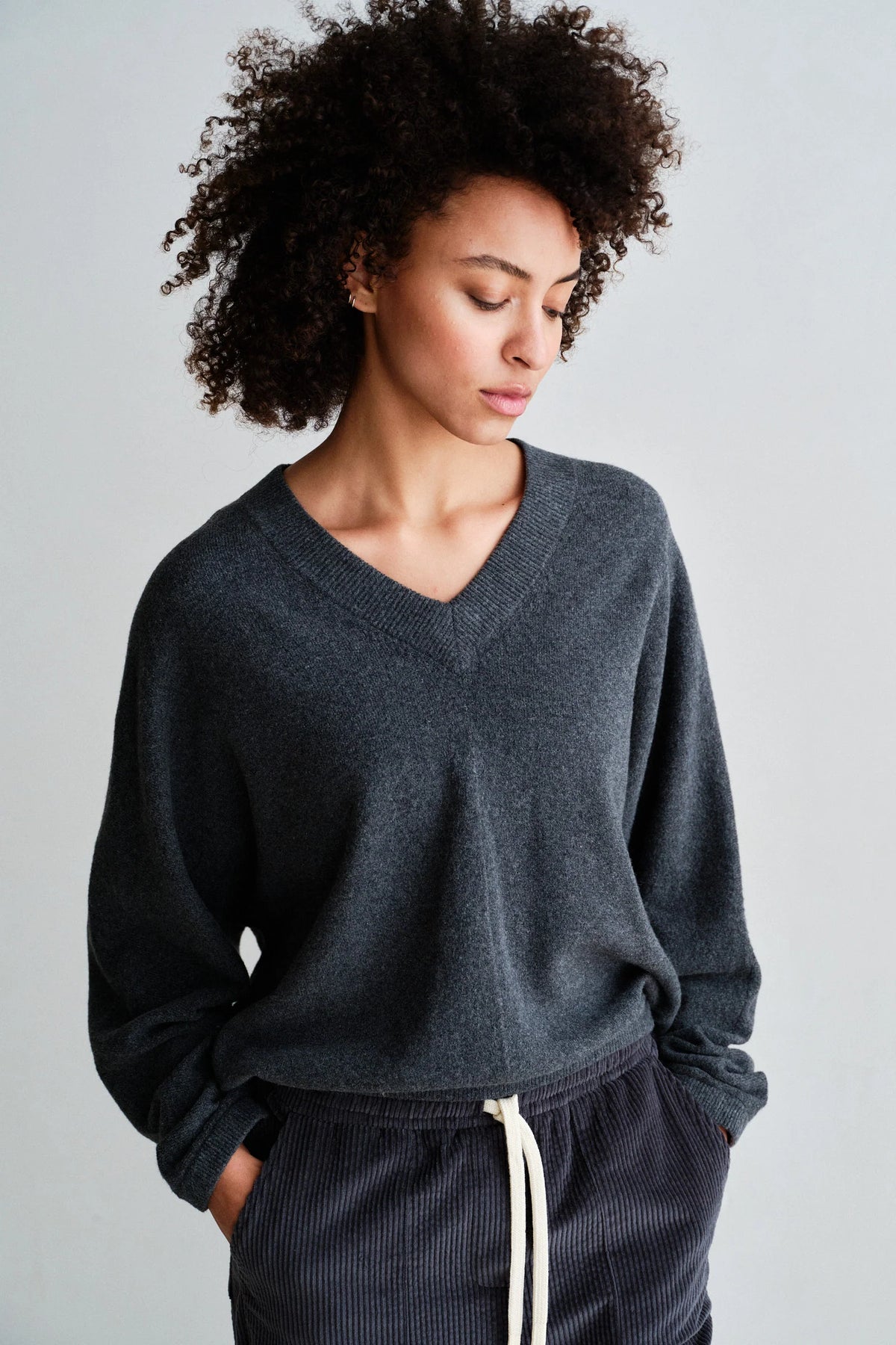 Penn & Ink NY Soft Knit V-Neck Sweater