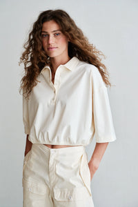 Penn & Ink NY Relaxed Polo Travel Top