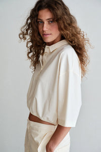 Penn & Ink NY Relaxed Polo Travel Top